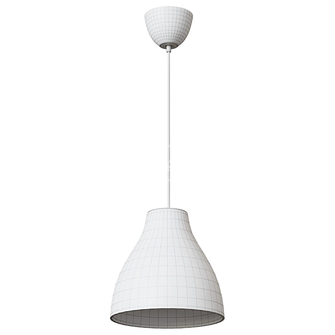 Elegant MELODI Pendant Lamp 3D model image 2