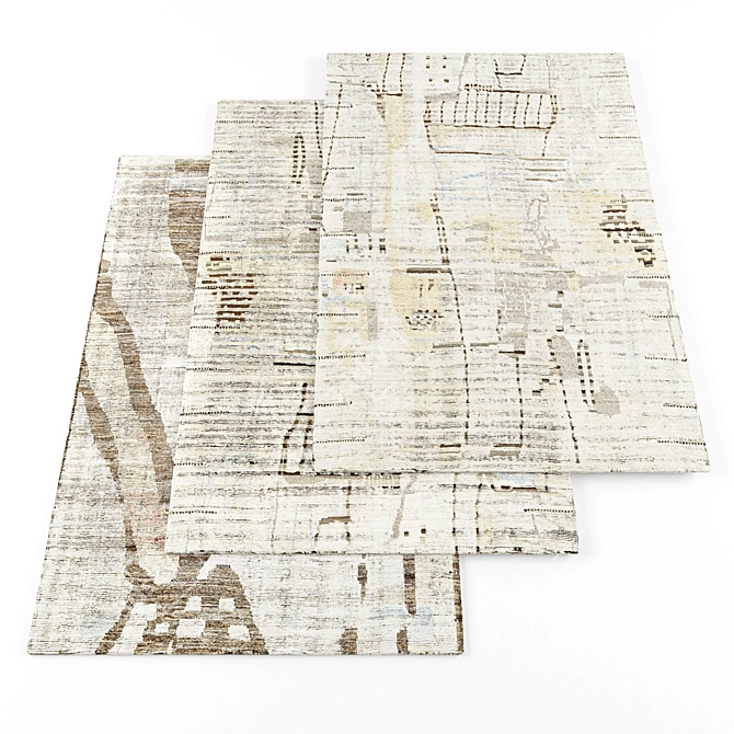 Contemporary Rugs Collection 3D model image 1