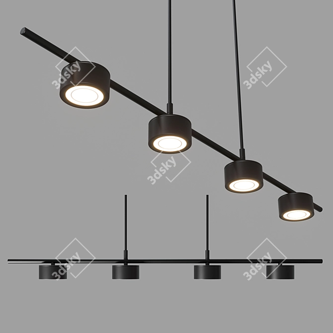 Clyde 4 MoodMaker LED Rail Light 3D model image 1