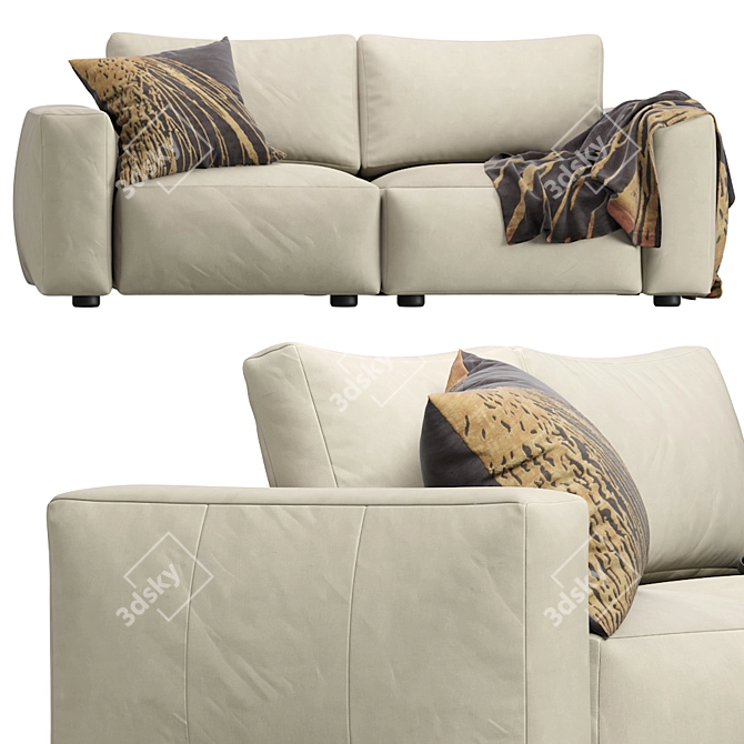 Coco Republic Soren 2-Seat Sofa 3D model image 1