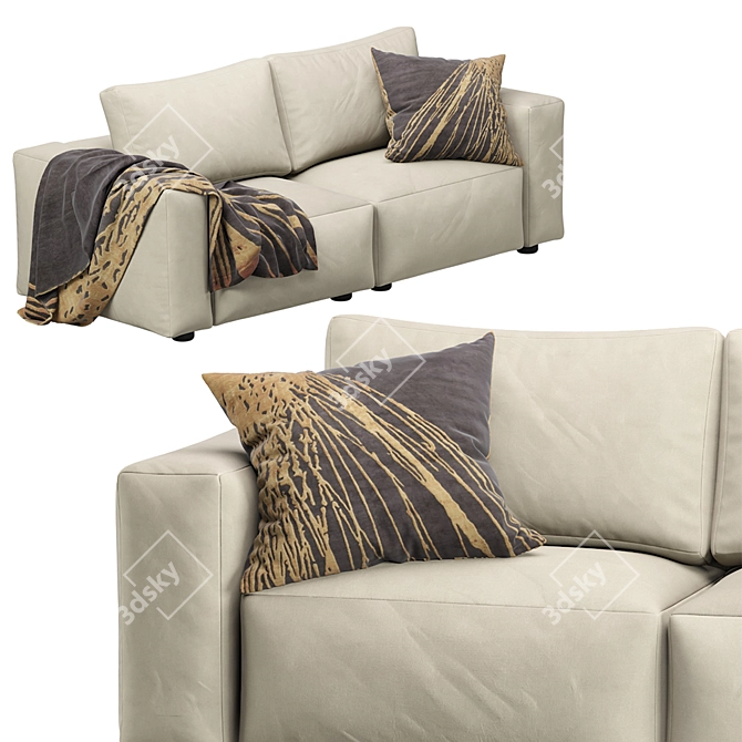 Coco Republic Soren 2-Seat Sofa 3D model image 3