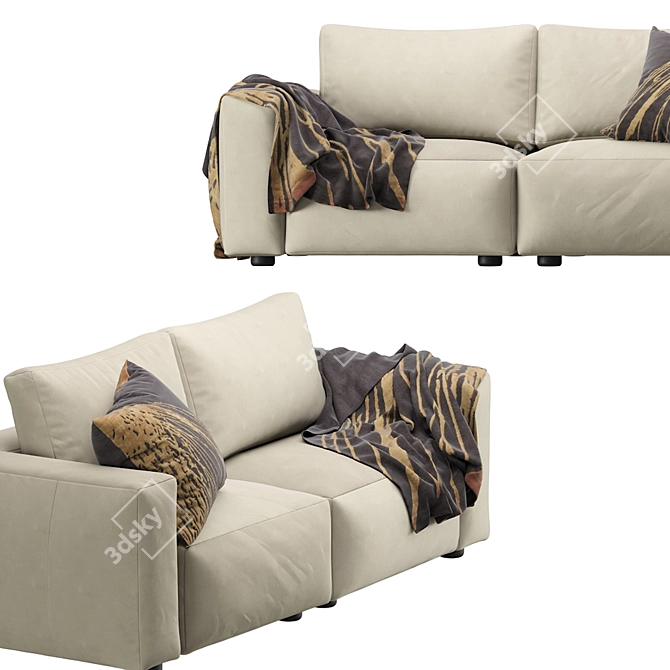 Coco Republic Soren 2-Seat Sofa 3D model image 5