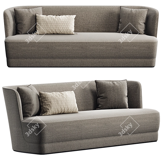 Eleganza Royale Sofa by Castello Lagravinese 3D model image 1