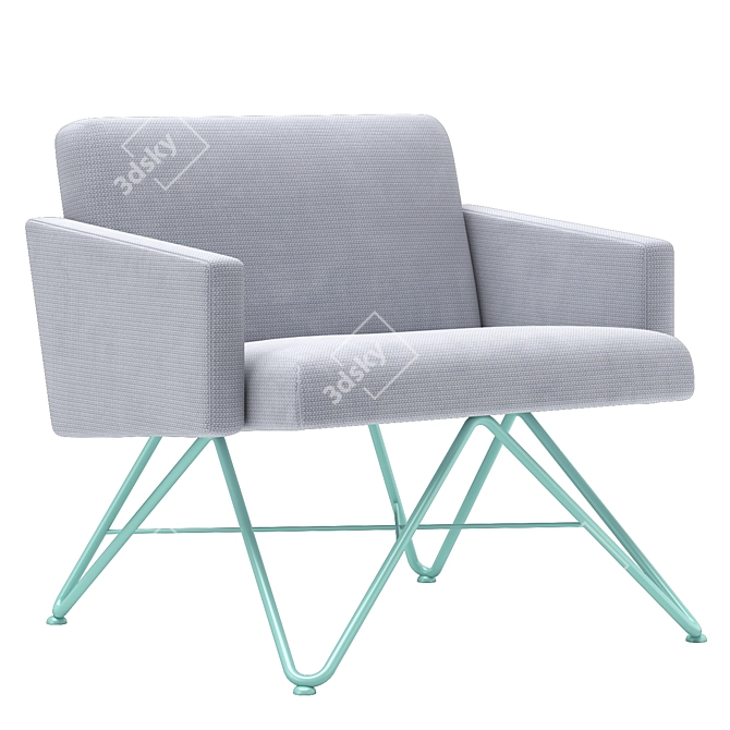 Sagal Group PIPE Armchair: Comfort meets style 3D model image 5