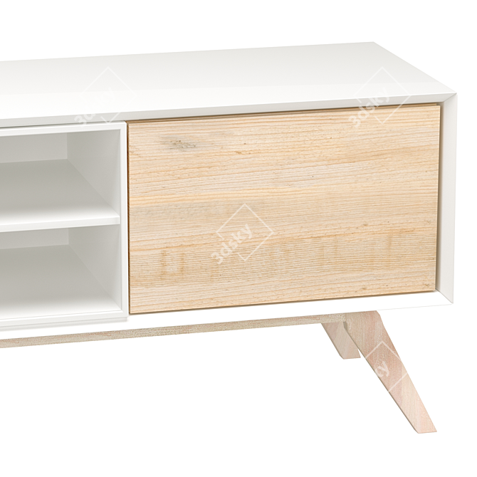 Modern Quatre TV Stand 174x56 3D model image 3