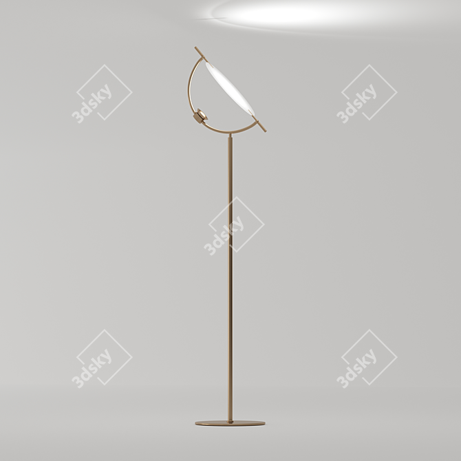 Sleek Gaspar Floor Lamp 3D model image 3