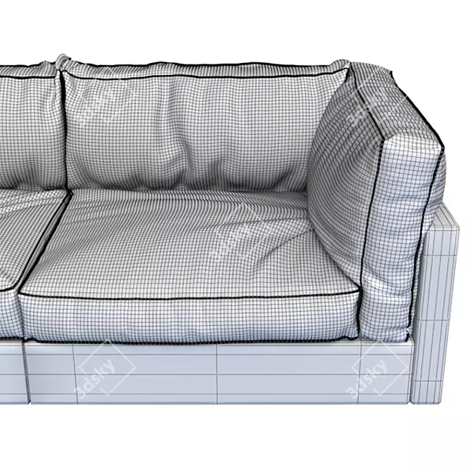 Modern Classic Sofa | SQUARE GROUND 3D model image 4