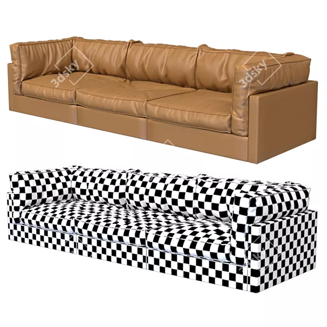 Modern Classic Sofa | SQUARE GROUND 3D model image 5