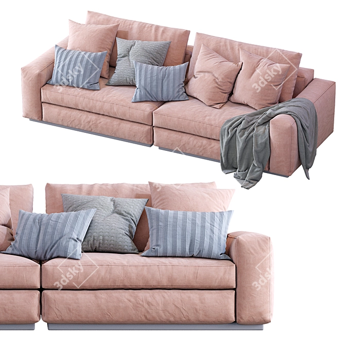 Flexform Beauty Sofa - Modern and Stylish 3D model image 6