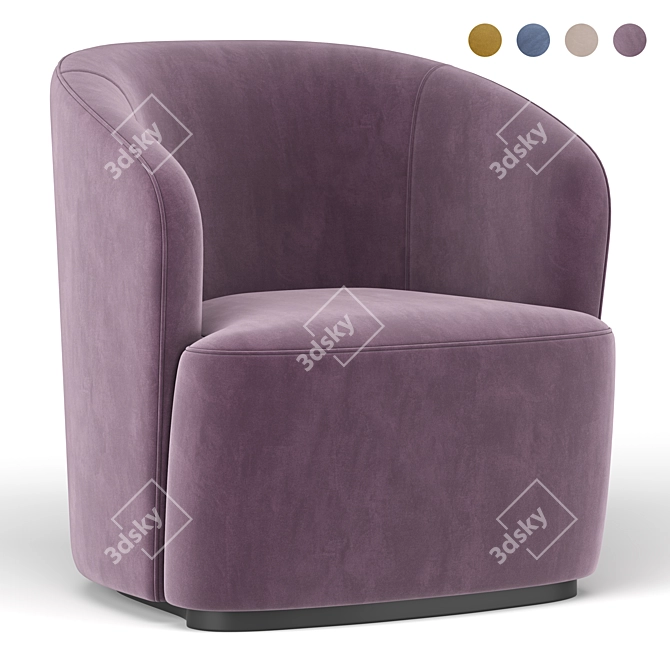 Ritz 2013 Armchair: Sleek and Stylish 3D model image 1