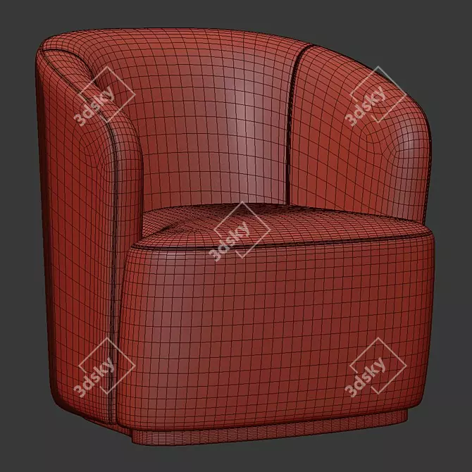 Ritz 2013 Armchair: Sleek and Stylish 3D model image 5