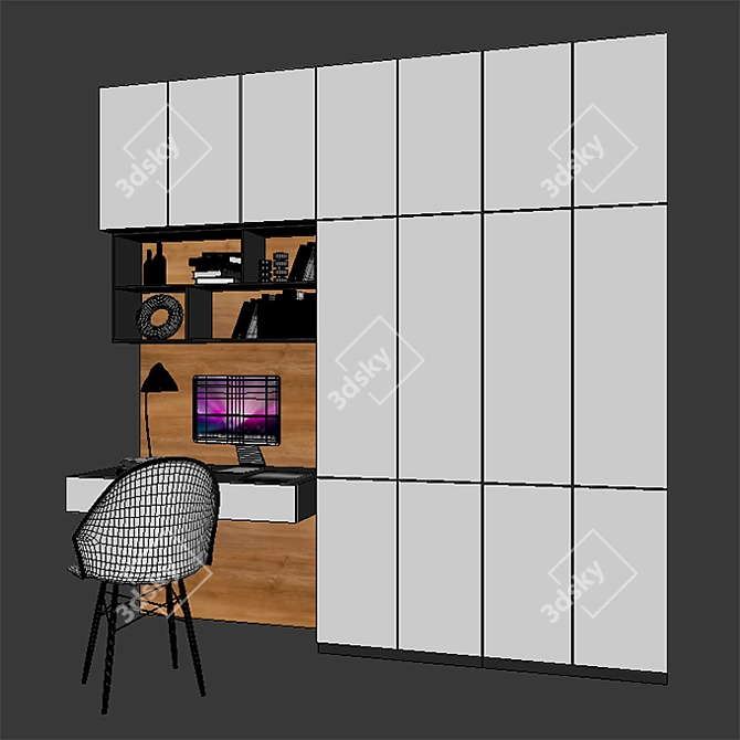 Ready-to-Use Worktable Set 3D model image 3