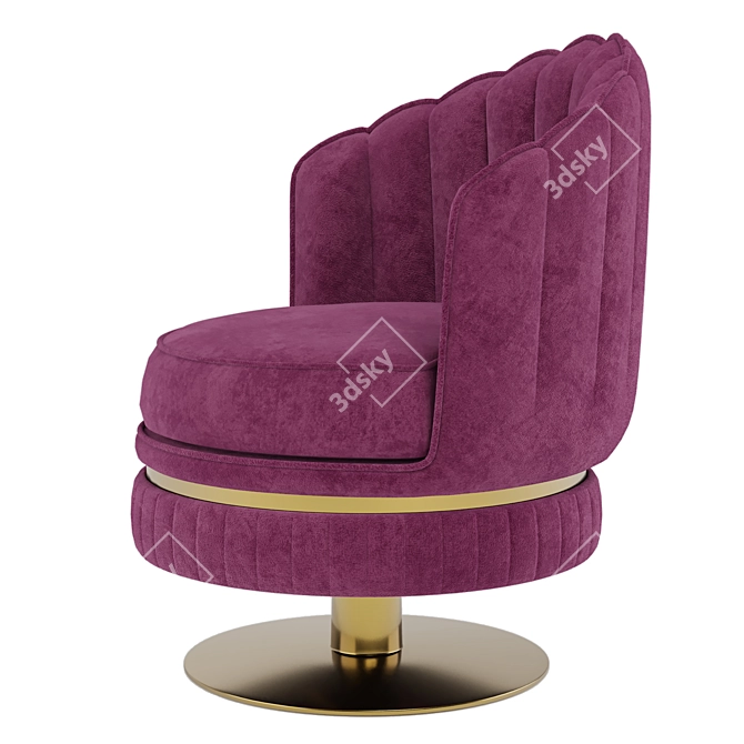  Stylish 2016 Barrel Chair 3D model image 3