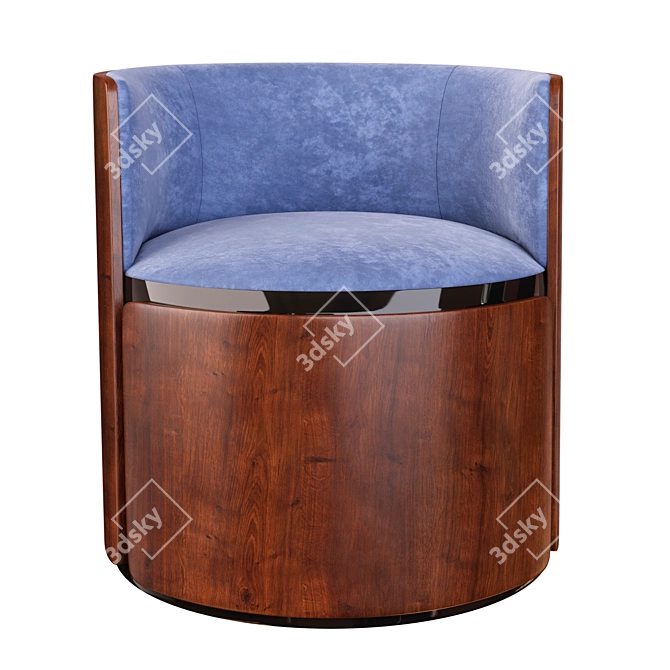 Elegant Armchair: Mere Style 3D model image 2