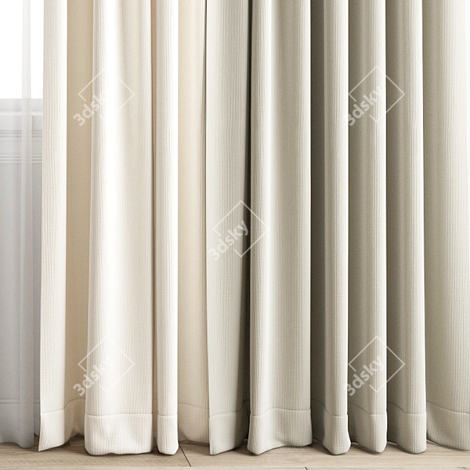 Polygonal Curtain Model 3D model image 3