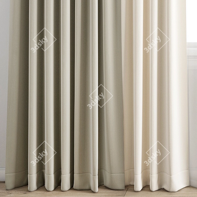 Polygonal Curtain Model 3D model image 6