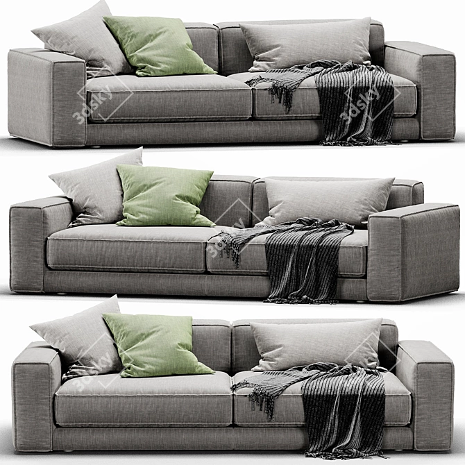 Modern Italian Design: Ditre Buble Sofa 3D model image 3