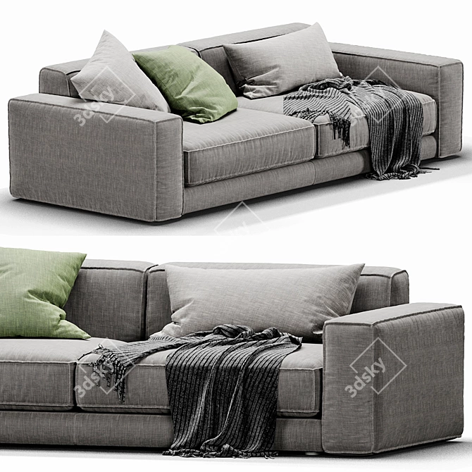 Modern Italian Design: Ditre Buble Sofa 3D model image 5