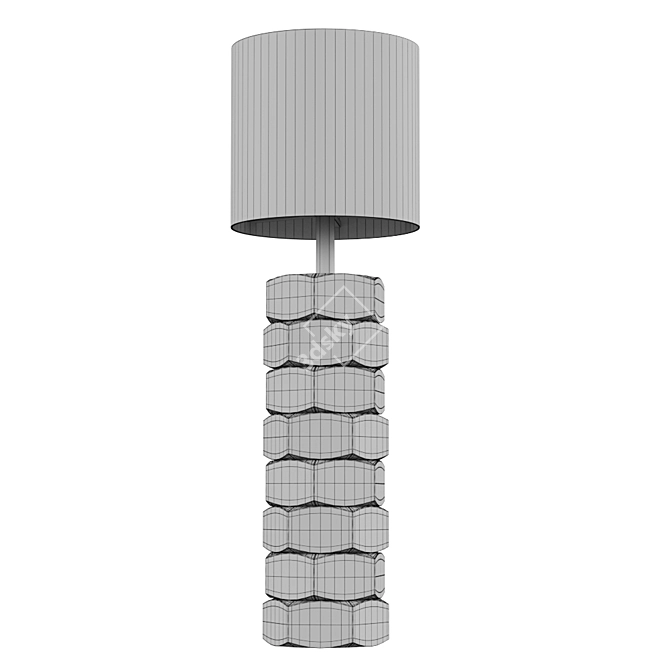 Sleek Screw Table Lamp 3D model image 2