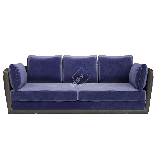 Sleek Chic Sofa by Unico 3D model image 2