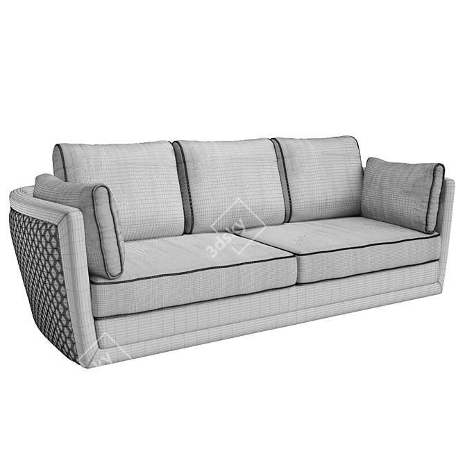 Sleek Chic Sofa by Unico 3D model image 5