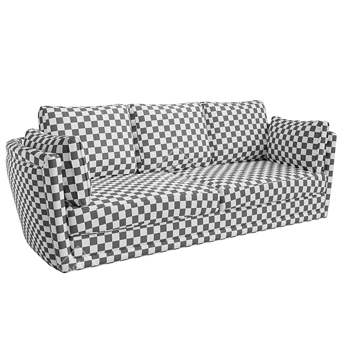 Sleek Chic Sofa by Unico 3D model image 6
