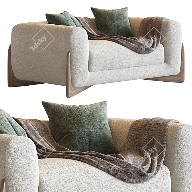 Comfort Haven Armchair 3D model image 2