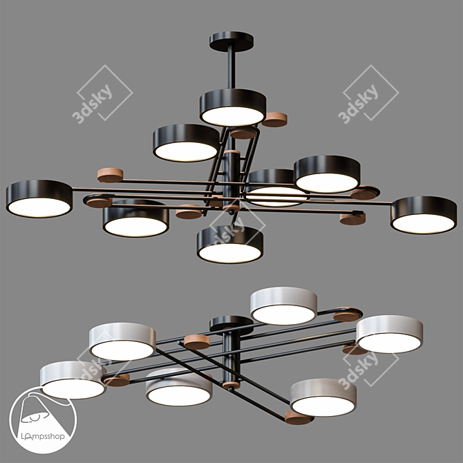 Nordic Impressive Chandelier | LampsShop.ru 3D model image 1