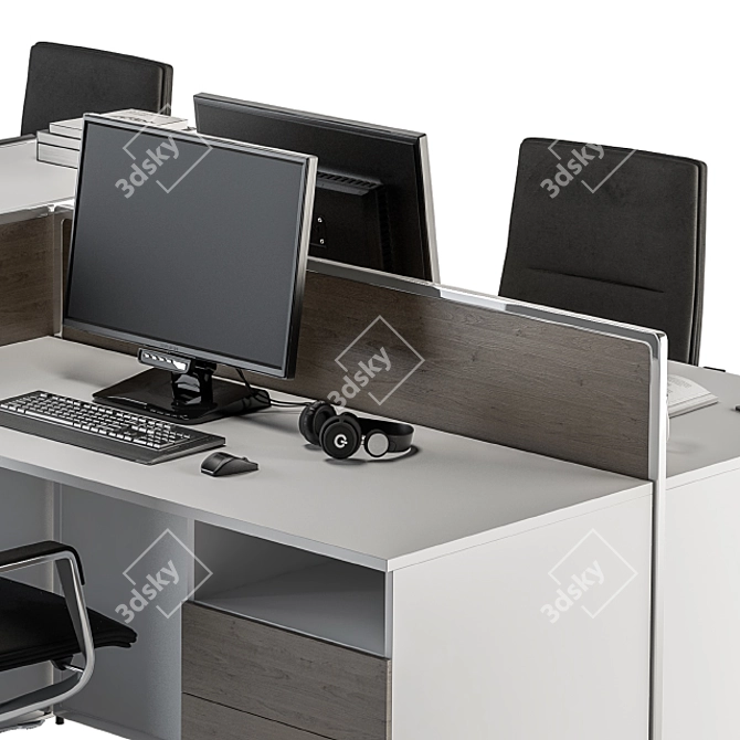ErgoOffice - Employee Set 31 3D model image 3