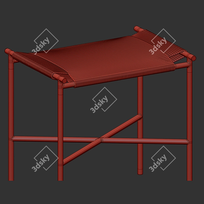 Scandinavian Style Vent Stool 3D model image 3