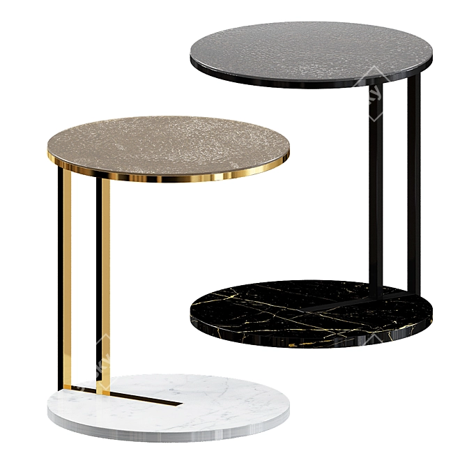 Minimalist Meridiani Ralf Table 3D model image 1