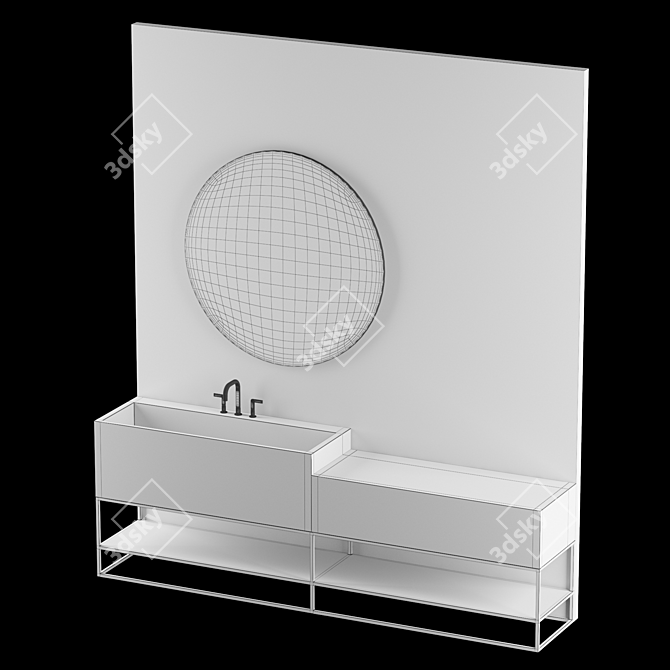 Minimalist Melbourne Boffi Bathroom 3D model image 5