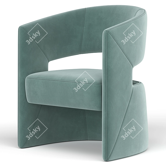 Elegant 1728 Chair by Tecni Nova 3D model image 4