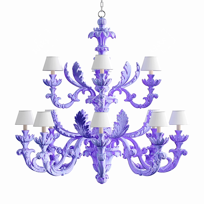 Elegant Roberto Giovannini Chandelier 3D model image 2