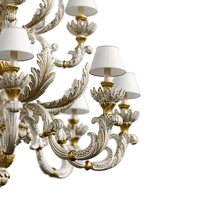 Elegant Roberto Giovannini Chandelier 3D model image 3