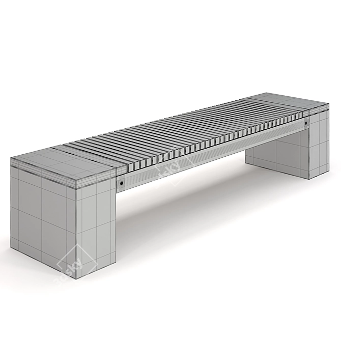 Urban 2016 Bench: Versatile, Stylish 3D model image 4