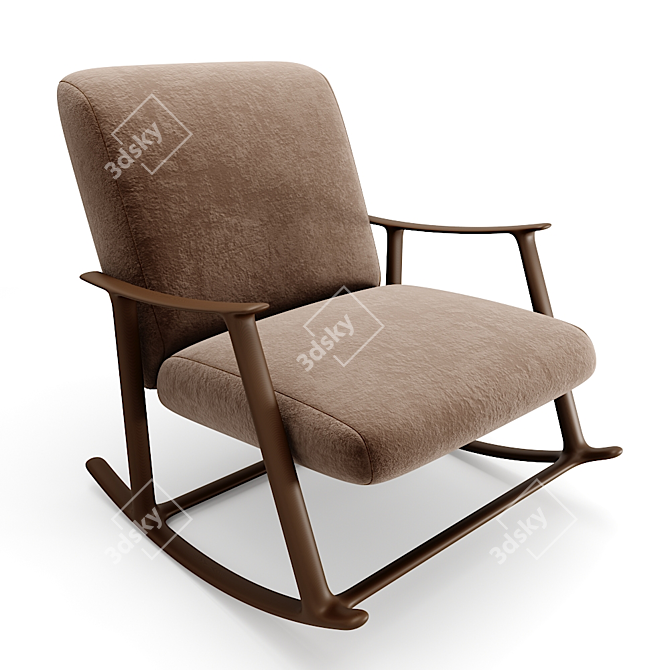 Elegant Arm Chair: 3ds Max Models 3D model image 1