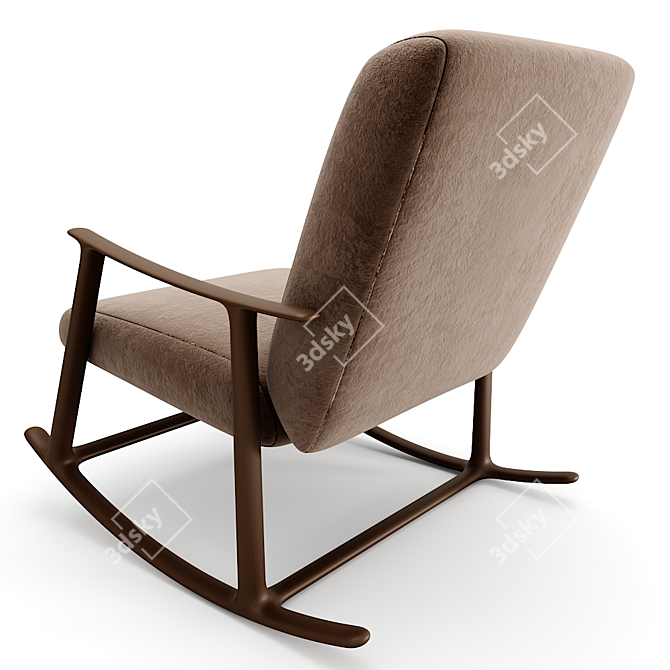 Elegant Arm Chair: 3ds Max Models 3D model image 3