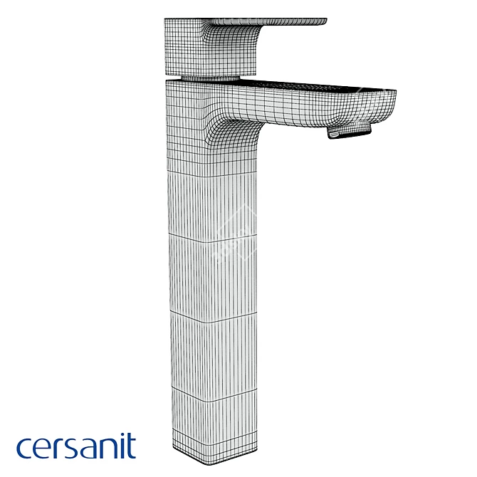 Cersanit Geo-Tall Mixer Sink - Sleek and Modern 3D model image 3