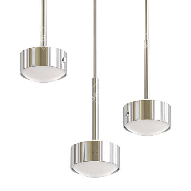 Modern Drop Pendant Light 3D model image 1