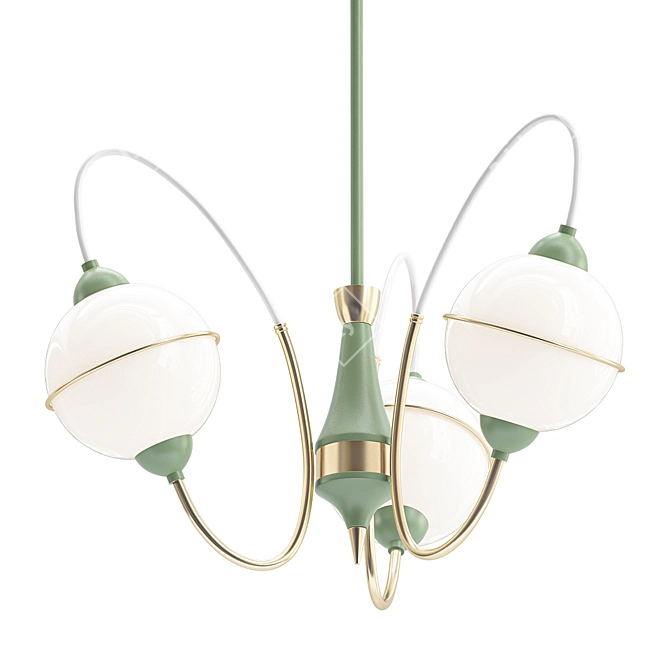 Mid-Century Sputnik Chandelier 3D model image 1