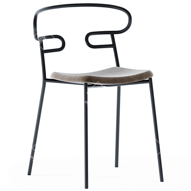 The Stylish Genoa Chair 3D model image 2