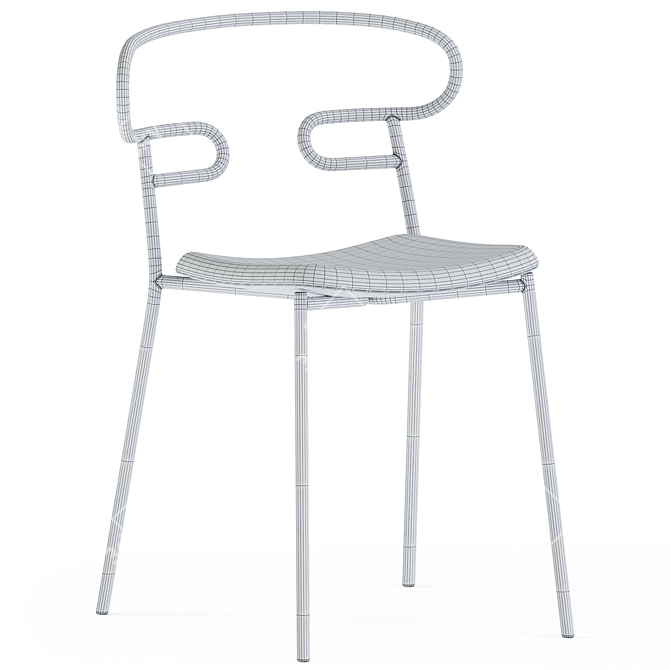 The Stylish Genoa Chair 3D model image 3