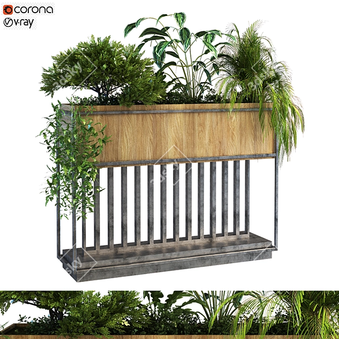 Natural Greenery Box Set 3D model image 1