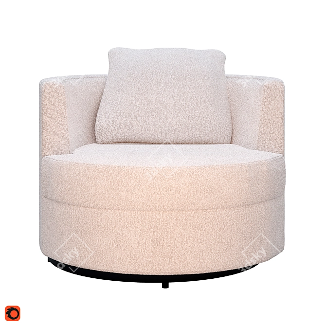 Felix Eichholtz 2014: Luxurious Swivel Chair 3D model image 2