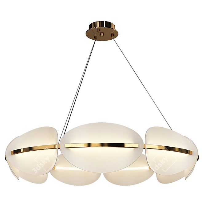 Sleek Kear Design Lamp 3D model image 1