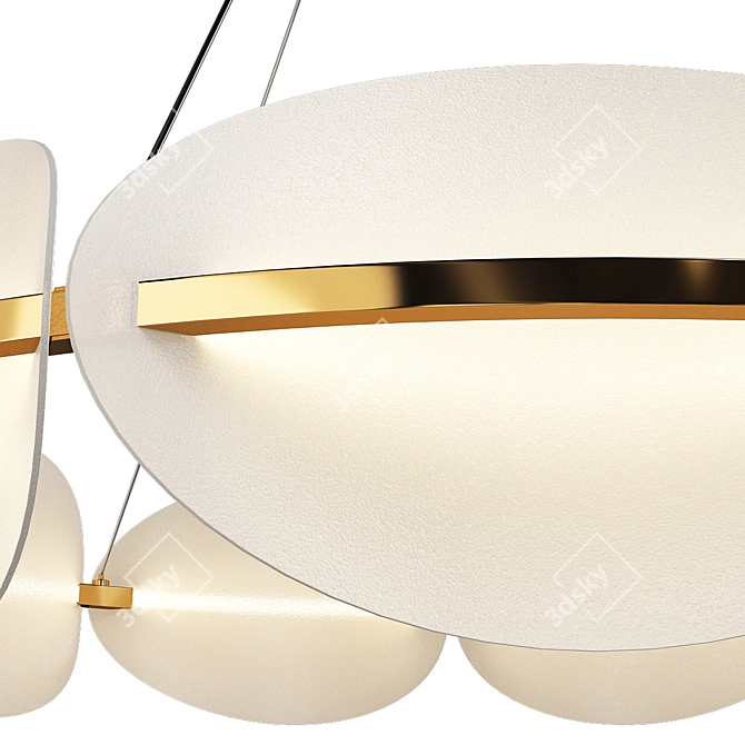 Sleek Kear Design Lamp 3D model image 2
