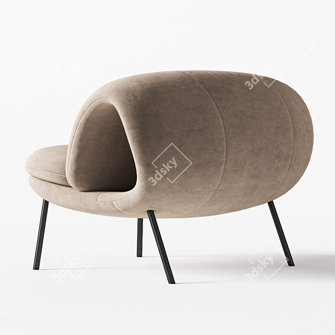Innovative Maki Easy Chair 3D model image 6