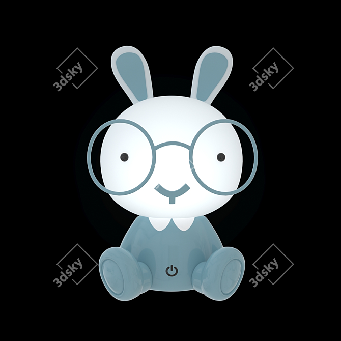 Rabbit Night Light Lamp 3D model image 4