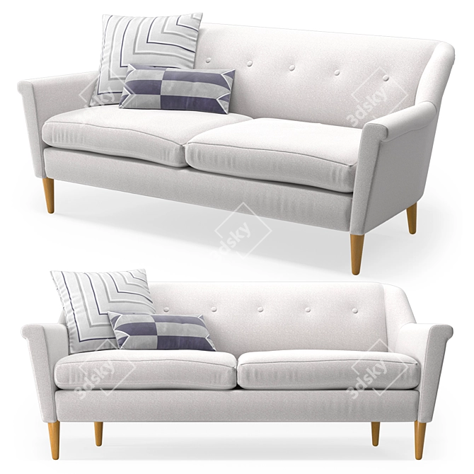 Modern Finn Sofa: Stylish, Comfortable, and Contemporary 3D model image 1